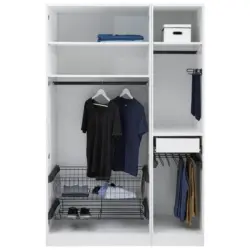 Offener Kleiderschrank 137 Cm Unit Weiß