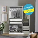 Möbelix Offener Kleiderschrank Mit Laden 137 Cm Unit Weiß