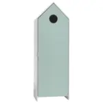 Möbelix Kinderkleiderschrank Hausform B: 58 Cm Casami Weiß/mint