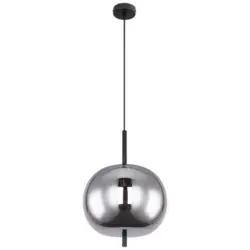 Hängeleuchte Blacky H: 120 cm 1-Flammig, mit Rauchglas