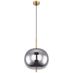 Hängeleuchte Blacky H: 120 cm 1-Flammig, mit Rauchglas