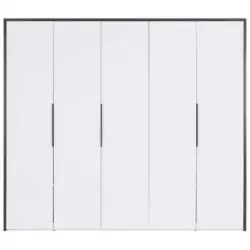 Drehtürenschrank 250 cm Lucca Weiß