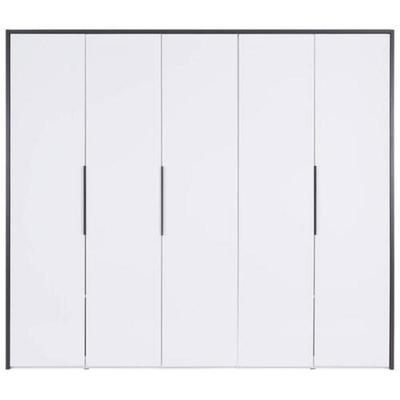 Drehtürenschrank 250 cm Lucca Weiß