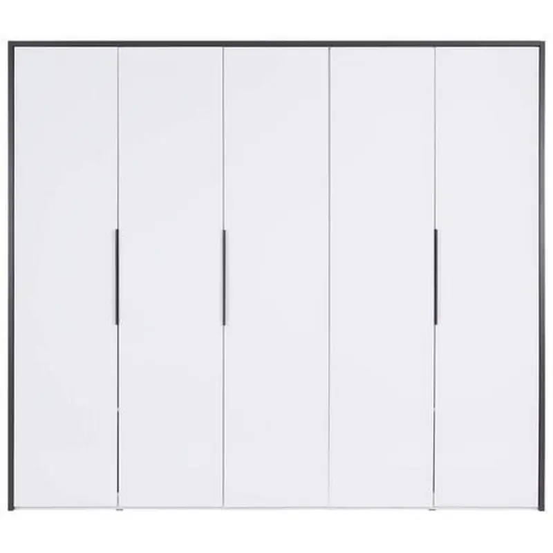 Drehtürenschrank 250 cm Lucca Weiß