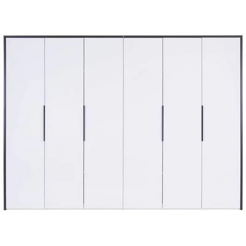 Drehtürenschrank 294 cm Lucca Weiß