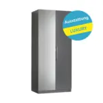 M&ouml;belix Dreht&uuml;renschrank Mit Spiegel 91cm Unit Anthrazit