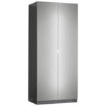 Möbelix Drehtürenschrank Mit Spiegel 91cm Unit Anthrazit