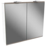 Möbelix Spiegelschrank Lima Mit Led 2-Türig Bxhxt: 80x73x15,5cm Weiß