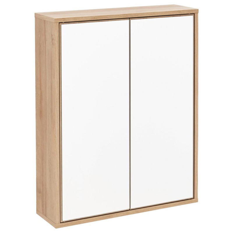 Spiegelschrank Finn 2-türig Bxhxt: 60x75x18,5 Cm Eiche