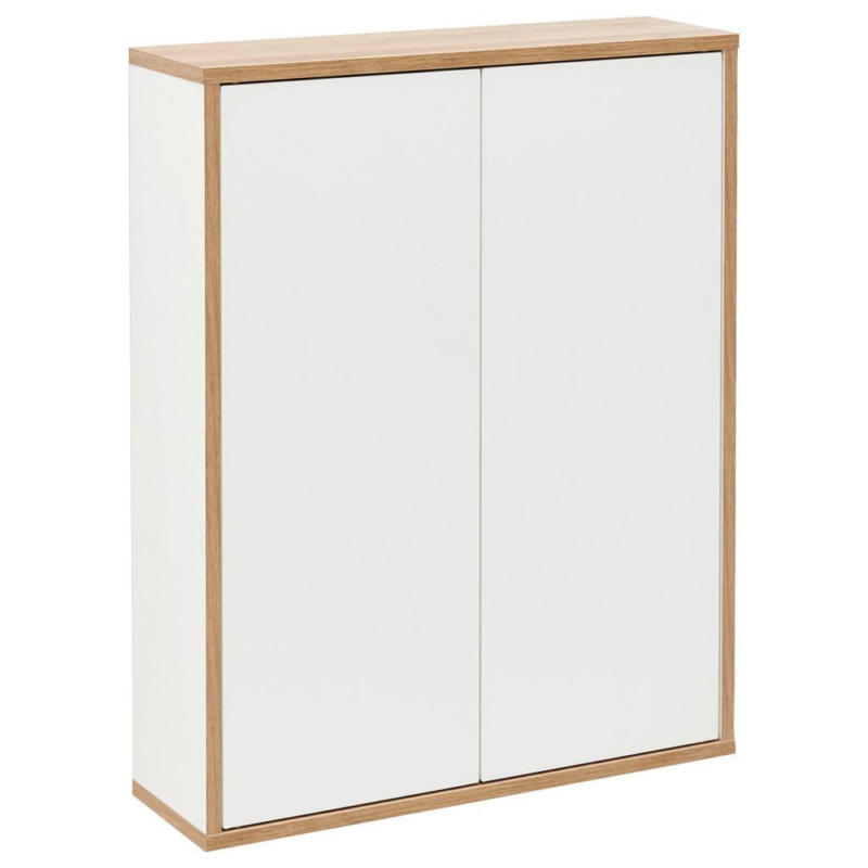 Hängeschrank Finn B:60cm Weiß/eiche Dekor