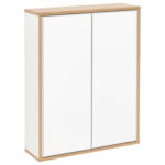 Möbelix Spiegelschrank Finn 2-Türig BxHxT: 60x75x18,5 cm Weiß/Eiche