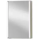 Möbelix Spiegelschrank Led-line Bxhxt: 42,5x67x16,5 Cm Weiß