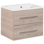 Möbelix Waschbecken mit Unterschrank Clever B: 60 cm Eschefarben