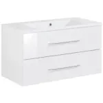 Möbelix Waschbecken Mit Unterschrank Clever B: 90 Cm Weiß