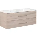 M&ouml;belix Waschbecken mit Unterschrank Clever B: 120 cm Eschefarben