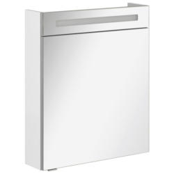 Spiegelschrank Mit Türdämpfer + Led B.clever B: 60 Cm Weiß