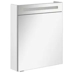 Spiegelschrank Mit T&uuml;rd&auml;mpfer + Led B.clever B: 60 Cm Wei&szlig;