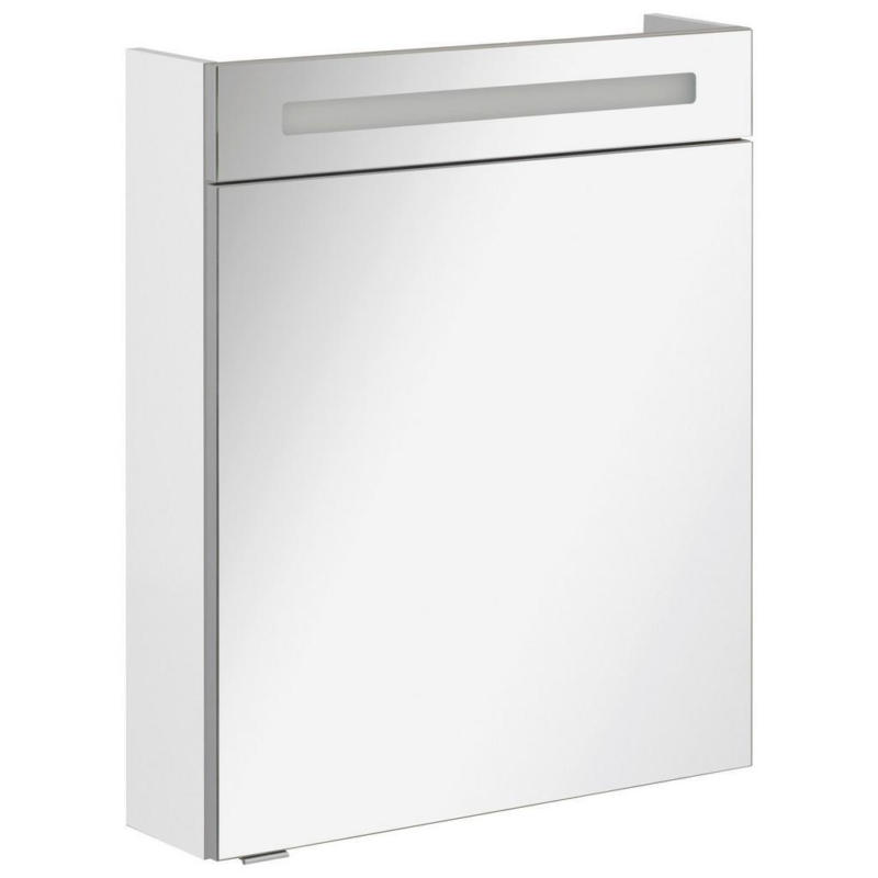 Spiegelschrank Mit Türdämpfer + Led B.clever B: 60 Cm Weiß