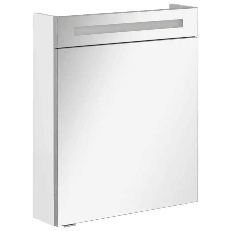 Spiegelschrank Mit T&uuml;rd&auml;mpfer + Led B.clever B: 60 Cm Wei&szlig;