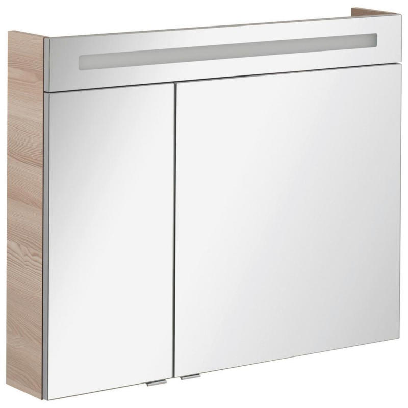 Spiegelschrank B.clever Mit Led 2-Türig BxHxT: 90x71x16 cm