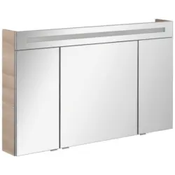 Spiegelschrank B.clever Mit Led 3-Türig Bxhxt: 120x71x16 Cm