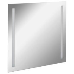 Wandspiegel Linear Rechteckig 80x75 Cm Ohne Rahmen Mit Led