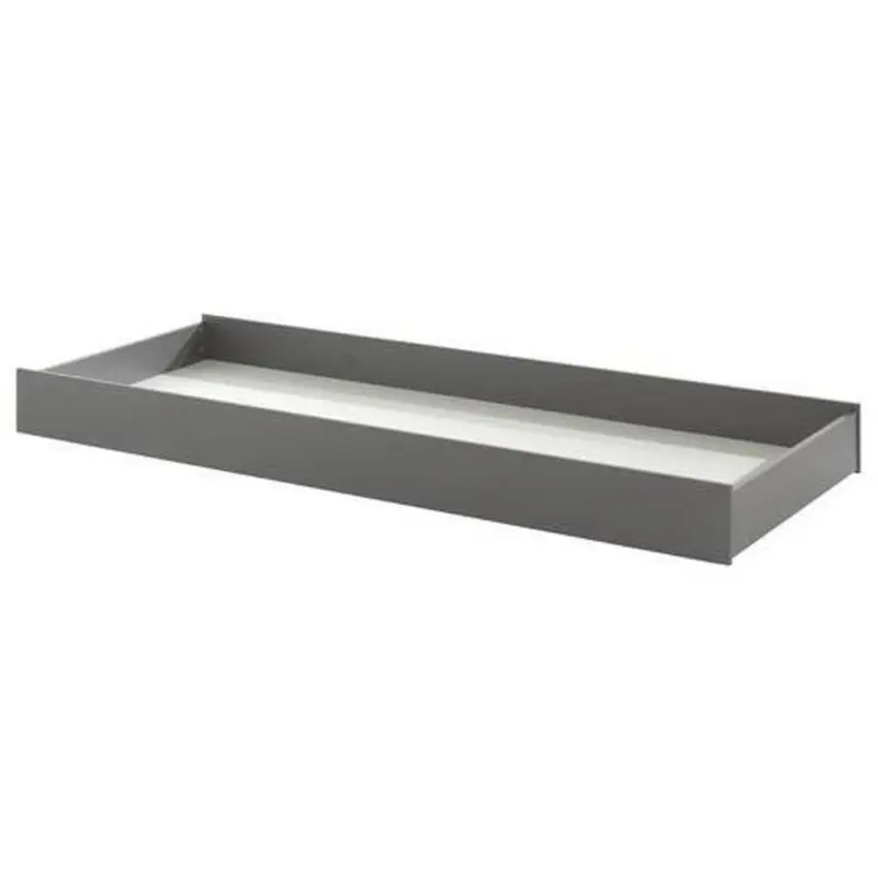 Bettkasten London B: 198 cm Anthrazit mit Rollen