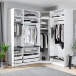 Möbelix Offener Kleiderschrank 182 cm Unit Weiß