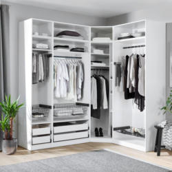 Offener Kleiderschrank 182 Cm Unit Weiß