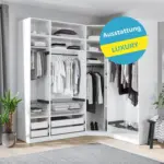Möbelix Offener Kleiderschrank Mit Laden 182 Cm Unit Weiß