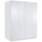 Möbelix Drehtürenschrank M. Soft-close 182cm Unit Weiß