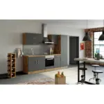 Möbelix Küchenzeile Sorrento Mit Geräten B: 270 Cm Anthrazit