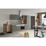 M&ouml;belix K&uuml;chenzeile Sorrento Mit Ger&auml;ten 270 Cm Anthrazit