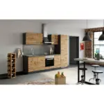 Möbelix Küchenzeile Sorrento Ohne Geräte B: 270 Cm Eichefarben