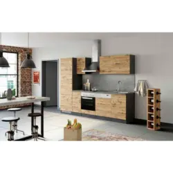 Küchenzeile Sorrento Ohne Geräte B: 270 Cm Eichefarben