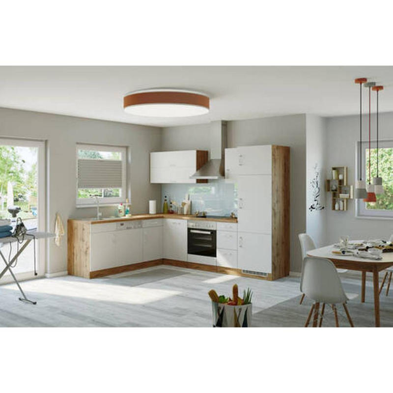 Einbauküche Eckküche Möbelix Winkelblock Ohne Geräte 210x270 Cm Weiß