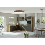 Möbelix Einbauküche Eckküche Möbelix Winkelblock Mit Geräte 270x210 Cm Anthrazit