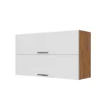 Möbelix Küchenoberschrank B: 100 Cm Eiche Dekor/weiß 2 Klappen