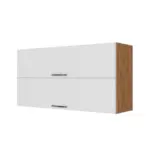 Möbelix Küchenoberschrank B: 110 Cm Eiche Dekor/weiß 2 Klappen
