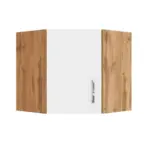 Möbelix Eckhängeschrank B: 60 Cm Eiche Dekor/weiß 1 Drehtüre