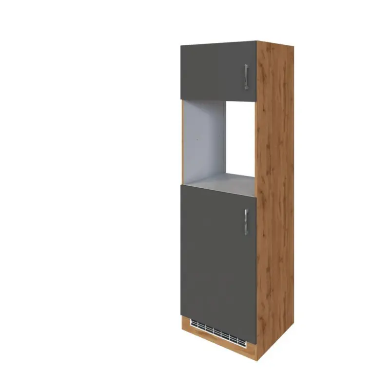Backofen-/k&uuml;hlschrank- Umbauschrank B: 60cm Anthrazit
