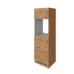 M&ouml;belix Backofen-/k&uuml;hlschrank- Umbauschrank B: 60 Cm Eichef.