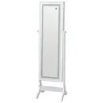 Möbelix Schmuckschrank Miri Weiß H: 148 Cm Stehend, Spiegel + Led