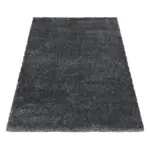 Möbelix Hochflor Teppich Grau Brilliant 160x230 Cm
