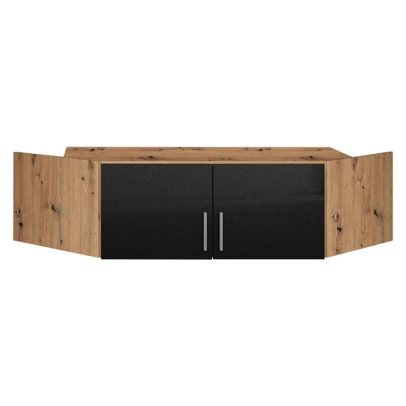 Aufsatzschrank für Eckschrank 117 cm Celle Extra, Effektgrau