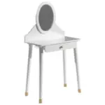 Möbelix Schminktisch Billy Weiß B: 125 Cm Mit Spiegel + Lade