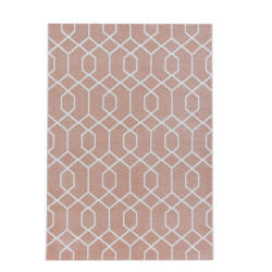 Webteppich Rosa Naturfaser Efor 200x290 Cm