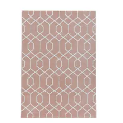 Webteppich Rosa Naturfaser Efor 200x290 Cm