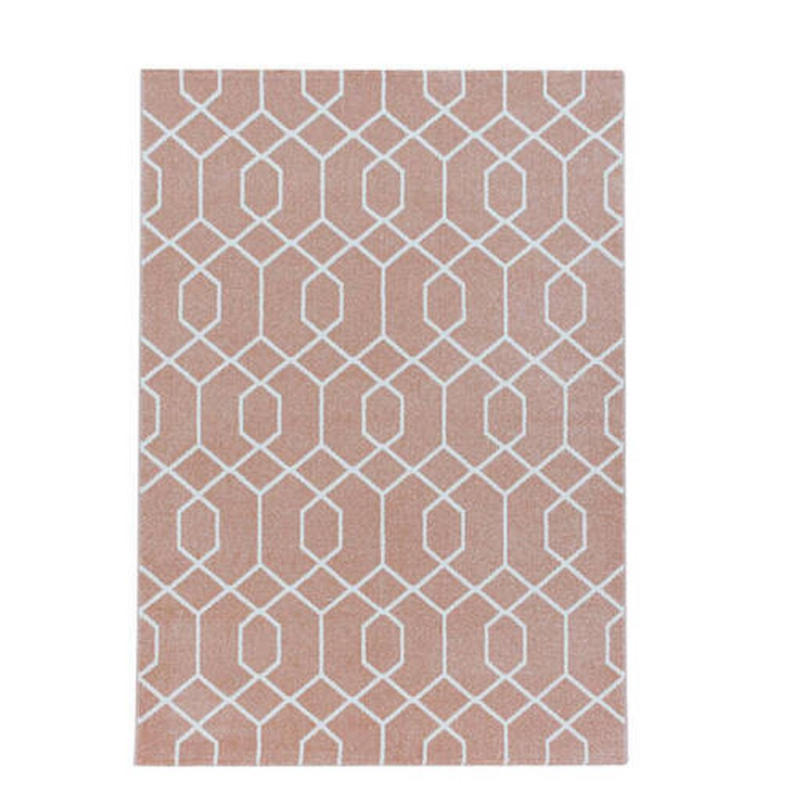 Webteppich Rosa Naturfaser Efor 200x290 Cm