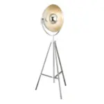 Möbelix Stehlampe Xirena Silberfarben Industry-Look, Verstellbar
